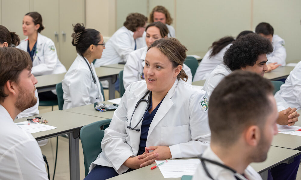 Photo of students in class